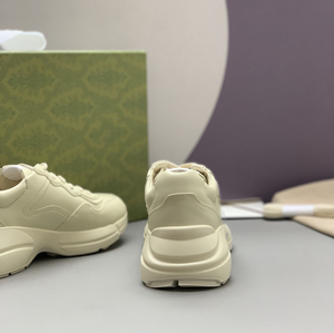 Sneakers plateforme blanches de luxe, chaussures chunky de haute qualité pour femmes - Product Image 6