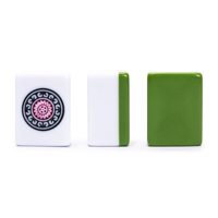 Ubin Mahjong Amerika Mewah Motif Cangkang Kura-kura Resin UV Mini Portabel 4-Pemain Tahan Air Tahan Lama Pengisian Daya USB Baja Tahan Karat