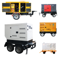 Groupe électrogène diesel Yuchai 20KW 37KVA 50KVA 80KVA 100KVA sur remorque, garantie mondiale, pour situations d'urgence