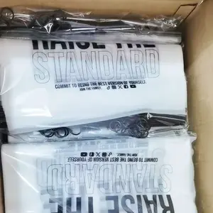 Tas ritsleting kunci Zip poli kemasan plastik dapat ditutup kembali Ziplock buram Matte kustom dengan Logo untuk pakaian