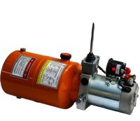 Avec pompe à main et télécommande Pompe à engrenages interne Dc 12v Double Action Hydraulique Power Pack/Unit