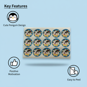 สติกเกอร์รูปสัตว์น่ารักแบบลอกออกได้สำหรับครูใช้เป็นรางวัลในห้องเรียน - Product Image 5