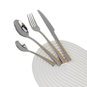 SS18ที่มีคุณภาพสูง/10ชิ้นและเน้นสีทอง24กะรัตชุดเครื่องใช้บนโต๊ะอาหารสุดหรู - Product Image 3