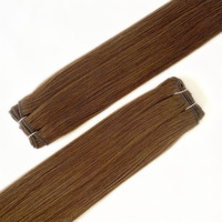 Extensions de cheveux 100% naturels russes vierges Remy, sans nœuds, double épaisseur, trame de cheveux humains, fixation par fusion, couleur personnalisée