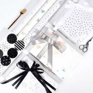 Silicona desechable de alta calidad, 80g, papel tisú de arte navideño, 43*300cm, regalo de lujo, papel de regalo personalizado para cumpleaños - Product Image 3