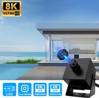 Cámara Web USB 4K 30FPS con Sensor CMOS de 48MP, Gran Angular, Lente sin Distorsión, Sin Necesidad de Controladores para Lightburn