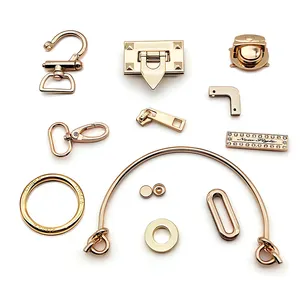 Handbag Hardware Factory Oem Available Handbag Ring Buckle Hook Lock Rivet Handle Other Bag Parts And Accessories