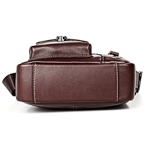 <span class=keywords><strong>Borsa</strong></span> da viaggio <span class=keywords><strong>di</strong></span> affari <span class=keywords><strong>di</strong></span> disegno <span class=keywords><strong>di</strong></span> lusso a buon mercato mens dell'annata piccola croce corpo <span class=keywords><strong>di</strong></span> cuoio reale retro piccolo messenger bag per l'uomo - Product Image 3
