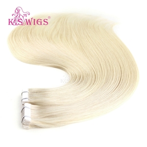 KSWIGS Salon Grade Tape In Human Hair Extensions Virgin Hair Full Cuticle Double Drawn Invisible Tape Natural Look Easy Install - Product Image 3