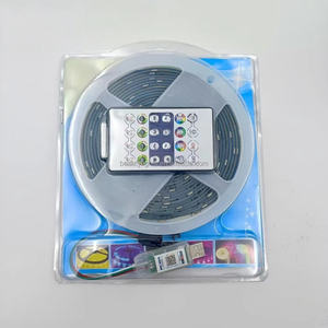 IP67 5V 18LED 10mm PCB Remote Control Switchable Colorful COB Smart Strip <b>Lights</b> for <b>Christmas</b> New Year Home Garden Decor - Product Image 2