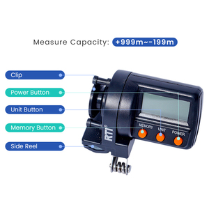 Contatore Digitale per Lenza da <span class=keywords><strong>Pesca</strong></span> con Misuratore di Profondità 999m/ft - Product Image 3