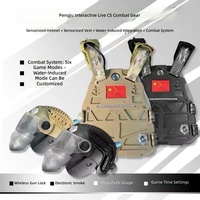 Ensemble complet de gilets de tir laser CS réalistes avec gel d'eau, détection tactile, vote des scores en temps réel, pour enfants et adultes, activités de plein air