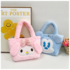 Tas Tote Boneka Sanrio Baru, Tas Mainan Lucu Kuromi Melody Cinnamoroll, Tas Tangan Plush Lembut, Tas Plush Sanrio Imut - Product Image 2