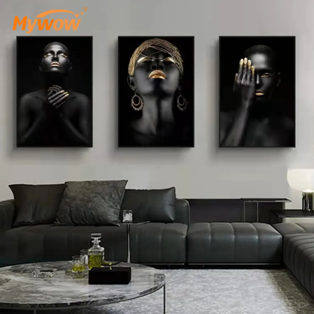 Living Room 3D Modern Wall Art Painting with Frame For Home Decor