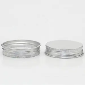Tapas y Cierres Metálicos de Aluminio con Rosca Continua Plateada de 38mm, 48mm, 53mm, 58mm - Product Image 1
