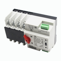 Interrupteur de transfert automatique triphasé 400V NLQ4-125/4P 100A 80A 63A pour rail DIN, certifié CE, usage industriel, pour réseau électrique/générateur