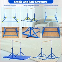 Barra de Gimnasia Ajustable y Plegable para Ejercicios de Fitness, Atletismo, Pre-Gimnasia, Entrenamiento en Casa, Gimnasio Interior