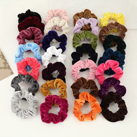 Chouchous en velours pour femmes, 30 pièces, chouchous pour filles, sans dommage, doux, pour cheveux épais ou fins, attaches pour queue de cheval, lot cadeau tendance