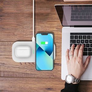 Chargeur universel portable <span class=keywords><strong>2</strong></span> en 1, chargeur sans fil rapide 15W pour téléphone, chargeur sans fil pour <span class=keywords><strong>iPhone</strong></span> - Product Image 1
