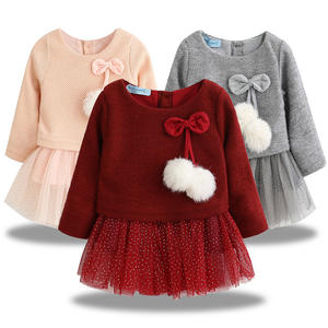 Los Diez Productos Más Vendidos de China: Conjuntos de Vestidos de Algodón con Sudadera de Forro Polar y Camiseta para Niñas, Uniformes Escolares - Product Image 2