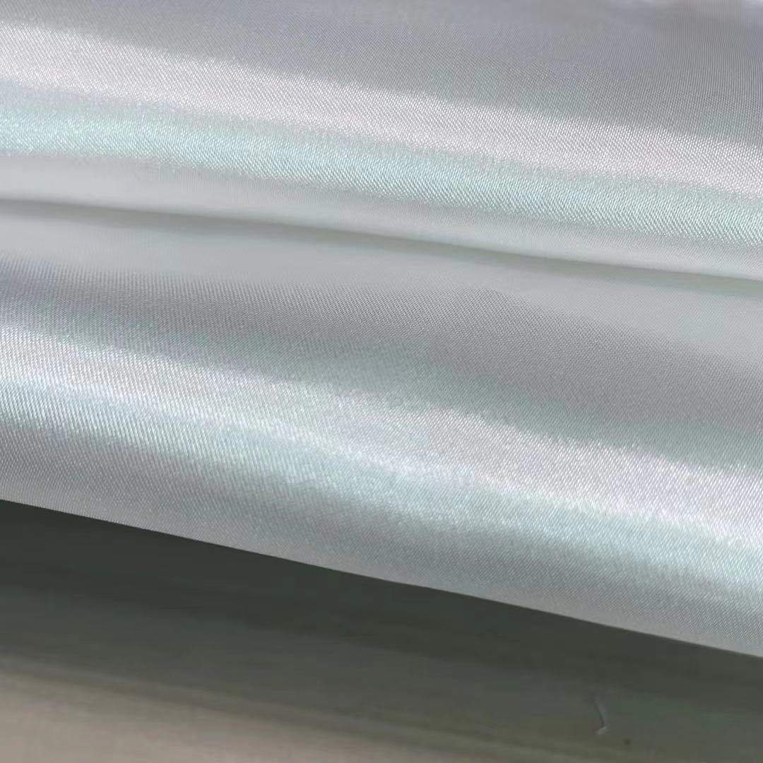 Stretch 50d*75d Spandex Recycled Polyester Satin Fabric Multifunction