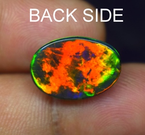 Opale naturelle multicolore de haute qualité, 6 carats, 16*11.5*6.9 mm, cabochon, pierre précieuse en vrac pour la fabrication de bijoux - Product Image 4