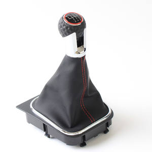 Funda de cuero para palanca de cambios de coche, diseño ergonómico de 5 y 6 velocidades, para Vw Golf Mk6 2009-2012 - Product Image 1