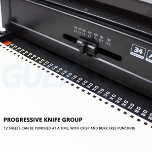 Heavy Duty Manual Comb <b>Binding</b> <b>Machine</b> with 34 Hole Punching for A4 Paper and Office Bookbinding - Product Image 4