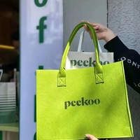 Sac à main en feutre de laine de haute qualité, tendance, avec logo personnalisé, sac fourre-tout pour femme, ensemble de sacs à bandoulière décontractés, sac à main pour femme