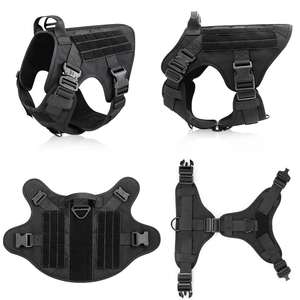 Großhandel Heavy Duty Individuelles LOGO Einstellbar Taktische Hund Harness Weste für Ausbildung - Product Image 3