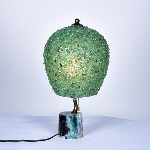 High End Jade Glass Mosaic <b>Lamp</b> Stone <b>Base</b> <b>Table</b> <b>Lamp</b> Handmade Luxury Decorative Lighting for Home Luxury Decorative Night <b>Lamp</b> - Product Image 3