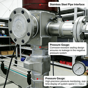 Ai Mei Qi Ti XY-100-1 Hastane Merkezi Aspirasyon Sistemi Klinik Negatif Basınç Ekipmanı Çift Vakum Pompaları (1 Çalışma + 1) - Product Image 6