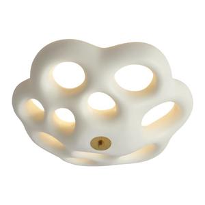 Plafonnier de chambre à coucher de style nordique à thème crème, luminaire créatif à thème floral pour chambre d'enfant, style japonais Wabi-Sabi, luminaire de salon - Product Image 2