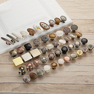 European Style Cabinet <b>Knobs</b> Zinc Alloy Round Durable Furniture Handle For Cabinet Doors - Product Image 1