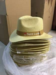 Sombrero de paja personalizado con logotipo bordado de alta calidad para actividades de eventos - Product Image 6