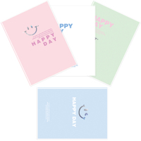 Cuaderno con Cubierta Suave de PVC Happy Smile, Encuadernado con Pegamento, B5 A5, 80 Hojas Rayadas, Logotipo Personalizado, Estampado en Color Plateado para Compras al por Mayor para Escuelas