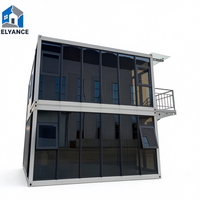 RELYANCE Maison conteneur pliable et extensible de 30 pieds, empilable, structure moderne, installation rapide pour villa ou boutique