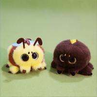 Nouveau Porte-clés Insecte Mignon du Jardin, Pendentif Peluche Super Douce Abeille Moustique Araignée avec Boucle de Suspension, Cadeau en Gros