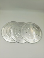 Casseroles plates perforées de pizza de papier d'aluminium avec des trous pour le distributeur automatique de pizza