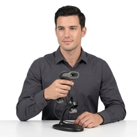 Lecteur de codes-barres CMOS USB Honeywell Voyager 1470g, usage général, noir, lecteur de codes QR, en stock