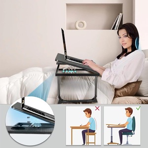 Soporte portátil <span class=keywords><strong>para</strong></span> ordenador portátil de la mejor oferta <span class=keywords><strong>para</strong></span> <span class=keywords><strong>escritorio</strong></span>, <span class=keywords><strong>pequeño</strong></span> <span class=keywords><strong>escritorio</strong></span> ajustable <span class=keywords><strong>para</strong></span> ordenador portátil <span class=keywords><strong>para</strong></span> escribir, mesa de bandeja de cama con portavasos T1026 - Product Image 2