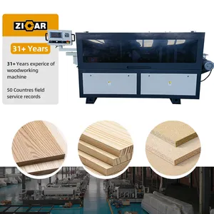 ZICAR Cheap price edge bander fully automatic PVC Melamin edge banding machine with fine trimming end cutting function hot sale
