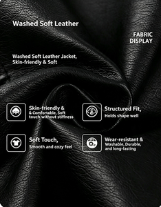 Veste en PU pour enfants, col montant, style motard, panneaux tridimensionnels, matelassée, veste d'<span class=keywords><strong>hiver</strong></span> pour enfants - Product Image 3