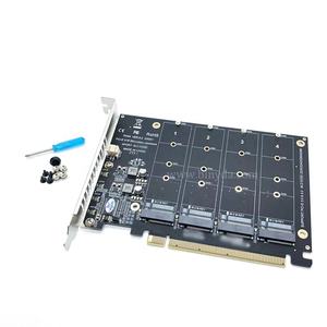PCI-E X16 SSD NVME M2 4 puertos <span class=keywords><strong>M</strong></span>.<span class=keywords><strong>2</strong></span> NVME SSD a PCIE X16 Tarjeta de expansión 4x32Gbps - Product Image 2