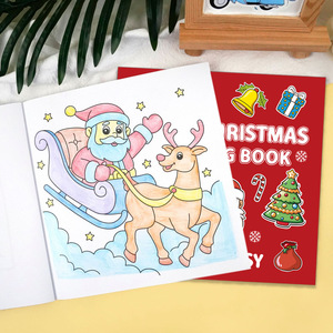 Libro para Colorear de Papel para Jardín de Infancia, Feliz Navidad, 40 Hojas, Libro de Dibujos Animados para Colorear, Regalos para Niños de 4 Años en Adelante - Product Image 4