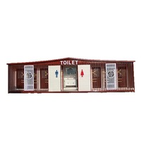 Toilettes publiques mobiles intégrées de luxe de style moderne, préfabriquées en conteneur, pour zones touristiques