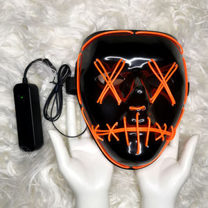 <span class=keywords><strong>Maschera</strong></span> LED Integrale da Stregone <span class=keywords><strong>per</strong></span> Travestimento Horror <span class=keywords><strong>per</strong></span> <span class=keywords><strong>Adulti</strong></span>, Festa <span class=keywords><strong>in</strong></span> <span class=keywords><strong>Maschera</strong></span> di Halloween - Product Image 3