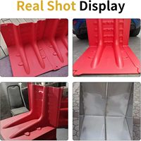 Barrera de Protección Contra Inundaciones en Forma de L, Diseño de Cuchilla Impermeable, Control de Inundaciones, Seguridad Vial
