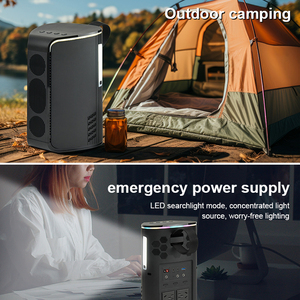 700W Lithium Ion Pure Sine Wave Outdoor Portable Power Station Smart FM Music Speaker Emergency Battery Backup <b>Camping</b> SKA700T 7 - Product Image 3