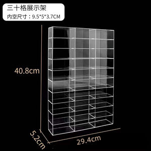 Vitrina acrílica de juguete para <span class=keywords><strong>coches</strong></span> de juguete, vitrina transparente montada en la pared, ruedas calientes, 1:64 - Product Image 4